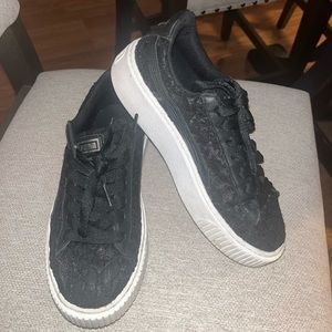 Puma Black Platform Sneakers